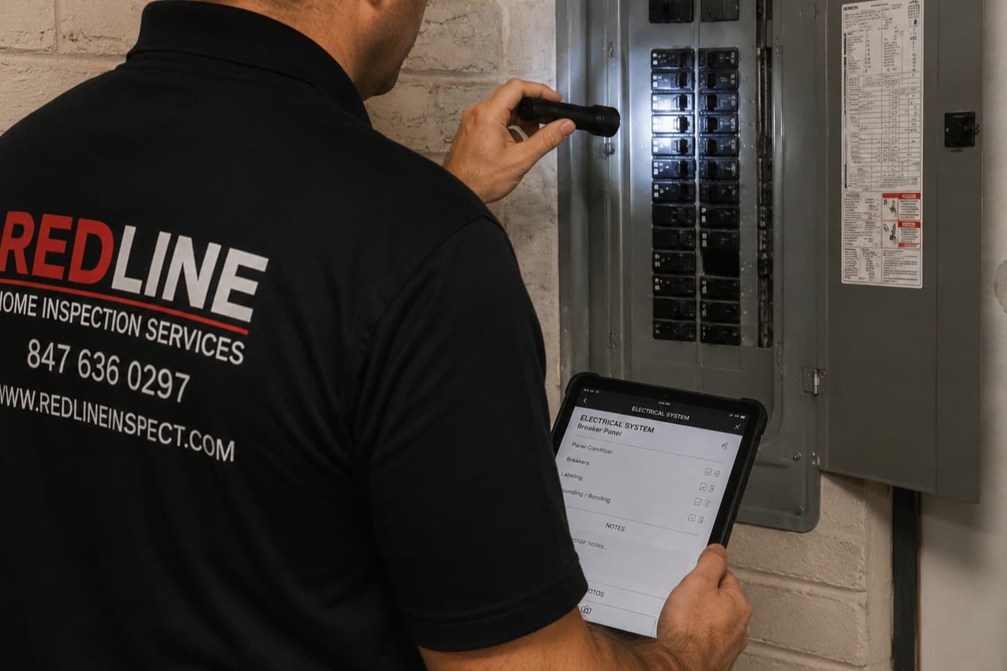 Contact Red Line Home Inspection Services - call or text Brian